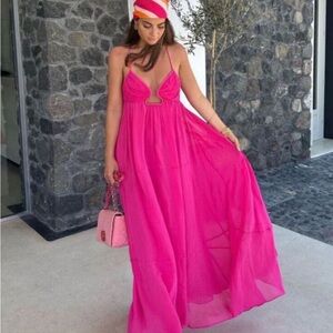 Zara pink maxi